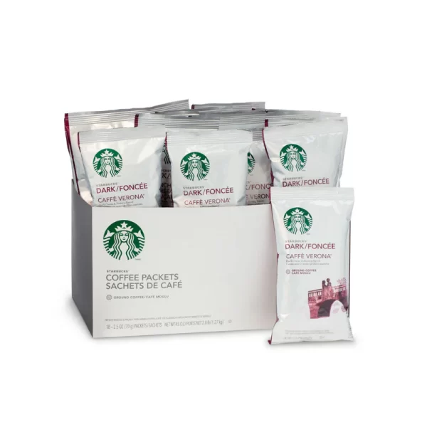 Starbucks Caffe Verona Pre-ground Case (4 Boxes of 18×2.5oz)